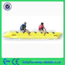 Seven seats yellow good quality banana boat / inflatable flying banana boat for sale